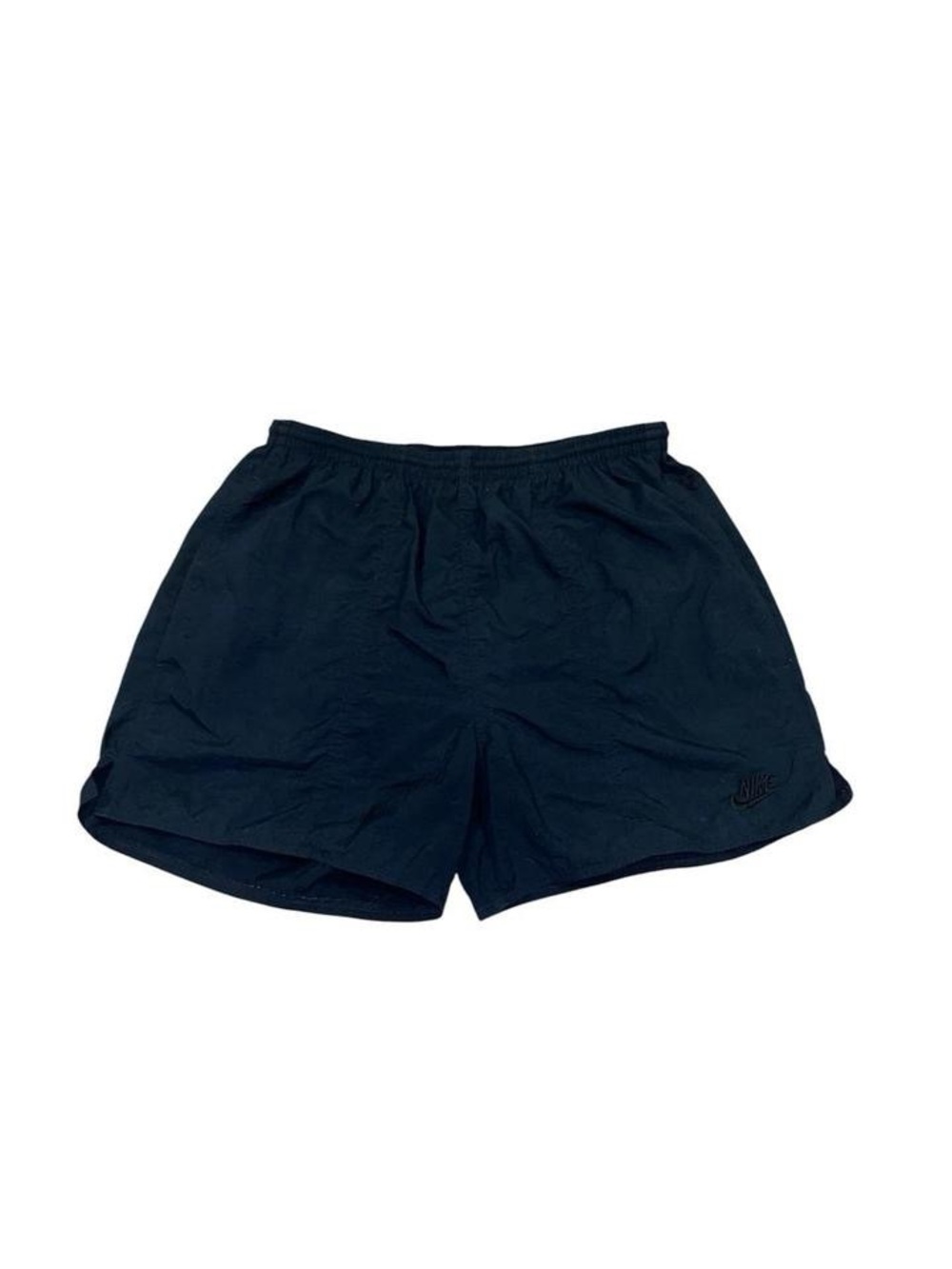 Vintage nike black lined shorts with drawstring waist